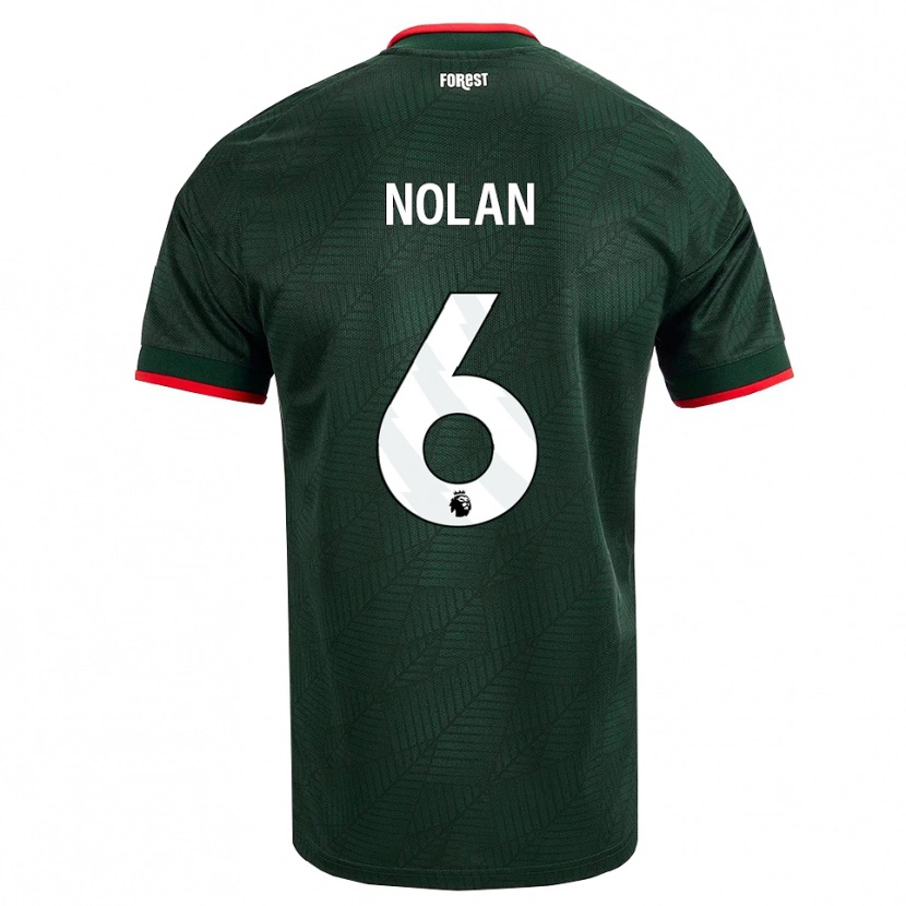 Danxen Kinderen Sonny Nolan #6 Donkergroen Rood Uitshirt Uittenue 2026/27 T-Shirt België