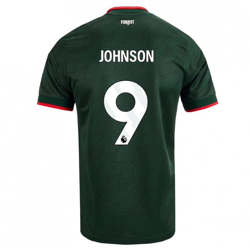 Danxen Kinderen Melissa Johnson #9 Donkergroen Rood Uitshirt Uittenue 2026/27 T-Shirt België
