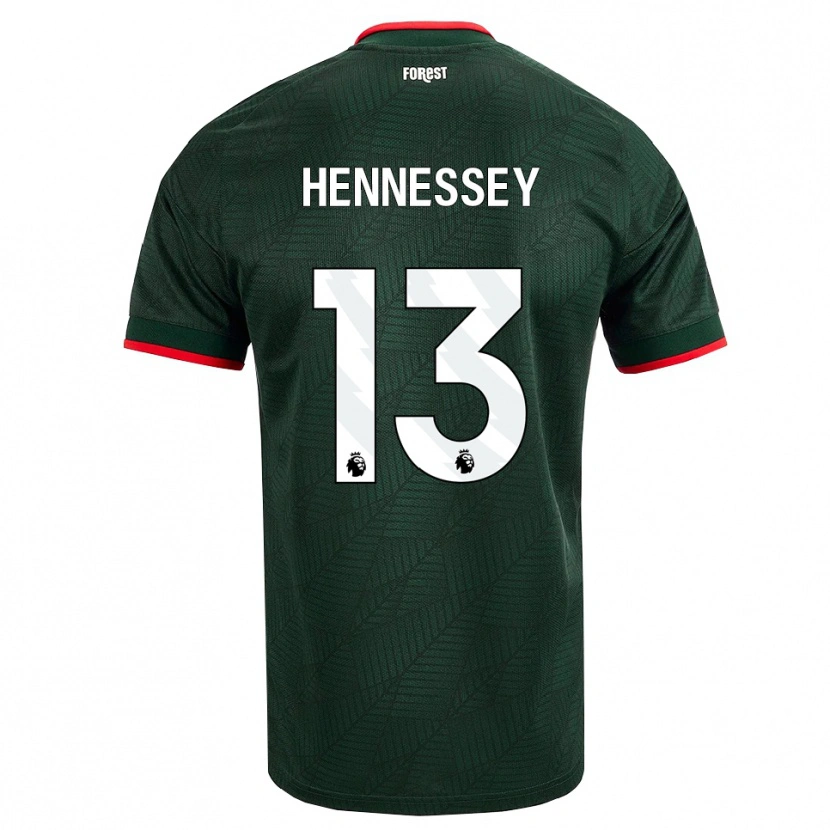 Danxen Kinderen Wayne Hennessey #13 Donkergroen Rood Uitshirt Uittenue 2026/27 T-Shirt België