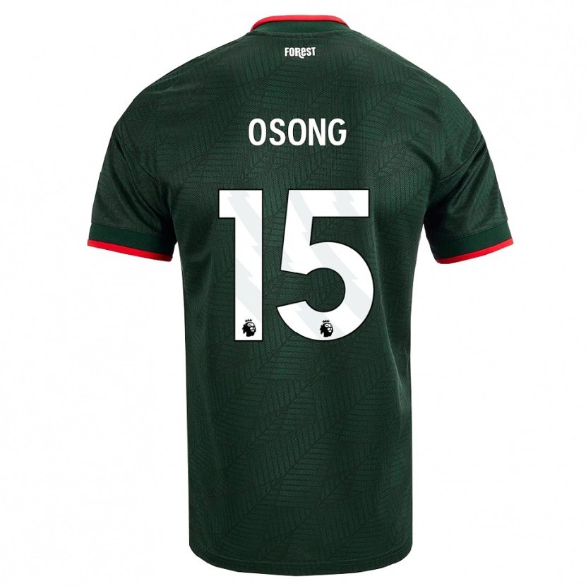 Danxen Kinderen Detlef Esapa Osong #15 Donkergroen Rood Uitshirt Uittenue 2026/27 T-Shirt België