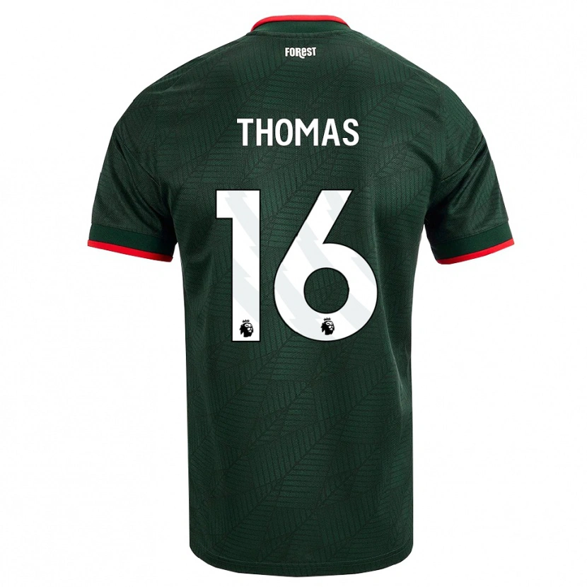 Danxen Kinderen Tyrese Thomas #16 Donkergroen Rood Uitshirt Uittenue 2026/27 T-Shirt België