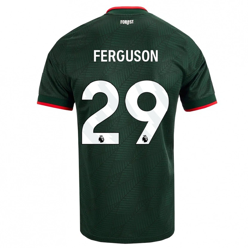 Danxen Kinderen Georgie Ferguson #29 Donkergroen Rood Uitshirt Uittenue 2026/27 T-Shirt België