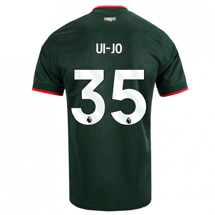 Danxen Kinderen Ui-Jo Hwang #35 Donkergroen Rood Uitshirt Uittenue 2026/27 T-Shirt België