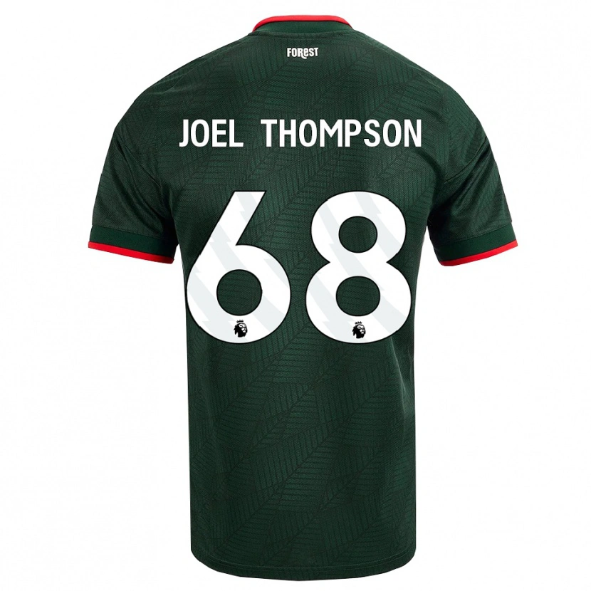 Danxen Kinderen Joel Thompson #68 Donkergroen Rood Uitshirt Uittenue 2026/27 T-Shirt België