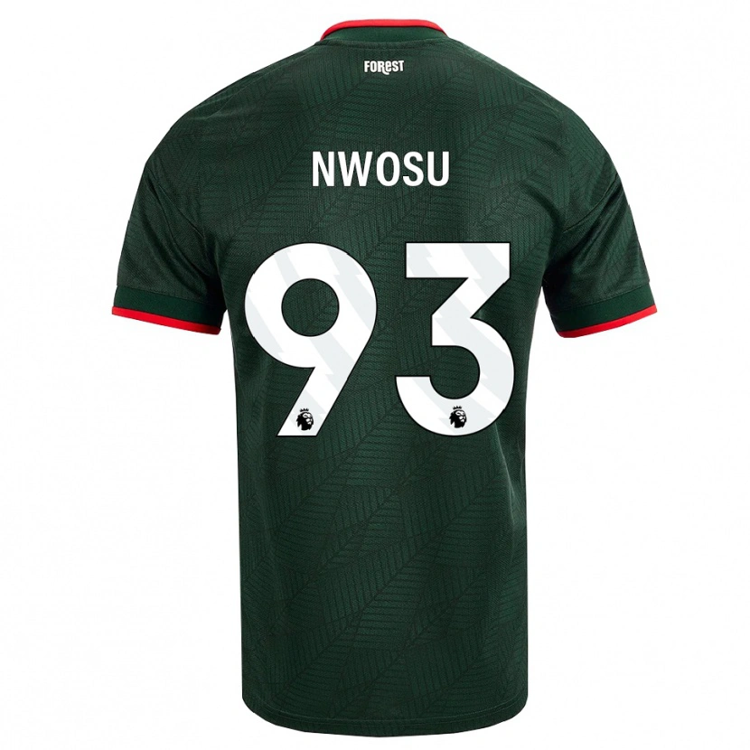 Danxen Kinderen Chinaza Nwosu #93 Donkergroen Rood Uitshirt Uittenue 2026/27 T-Shirt België