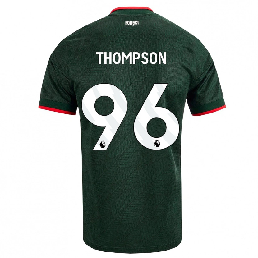 Danxen Kinderen Kalum Thompson #96 Donkergroen Rood Uitshirt Uittenue 2026/27 T-Shirt België