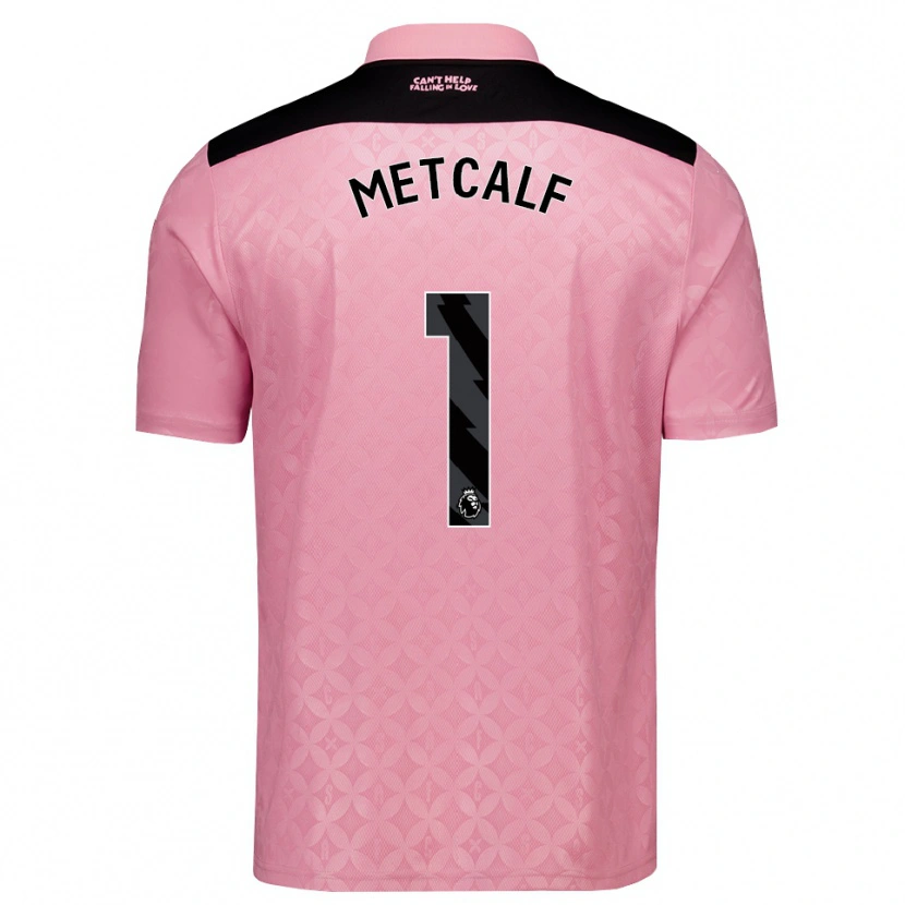 Danxen Kinderen Ben Metcalf #1 Lichtroze Zwart Uitshirt Uittenue 2026/27 T-Shirt België