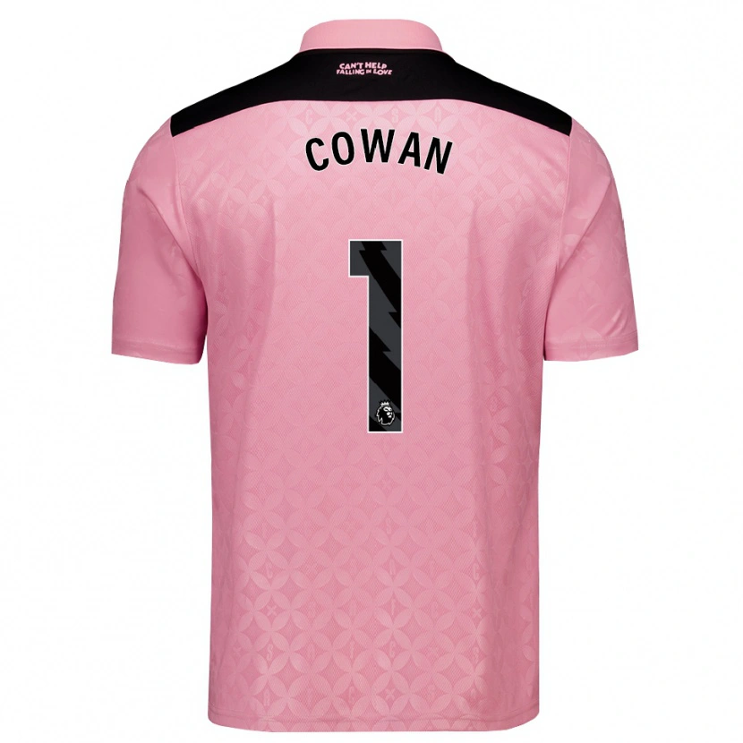 Danxen Kinderen Joe Cowan #1 Lichtroze Zwart Uitshirt Uittenue 2026/27 T-Shirt België