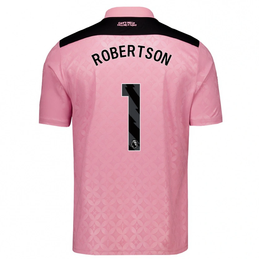 Danxen Kinderen Finley Robertson #1 Lichtroze Zwart Uitshirt Uittenue 2026/27 T-Shirt België
