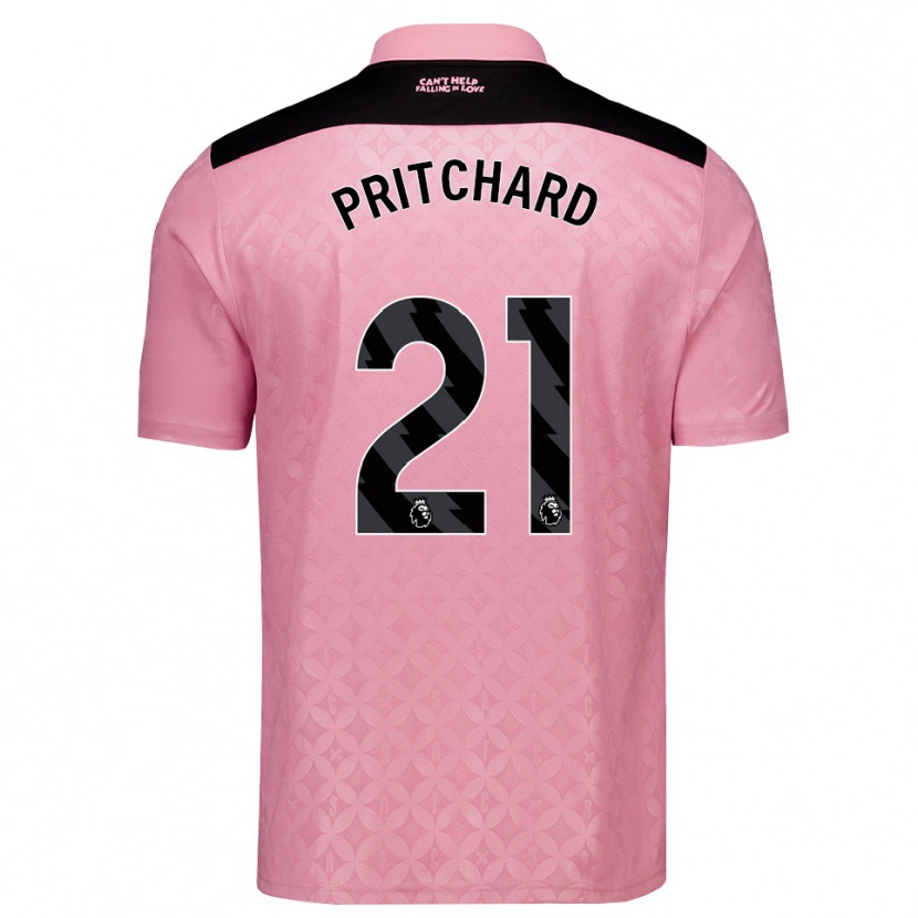 Danxen Kinderen Alex Pritchard #21 Lichtroze Zwart Uitshirt Uittenue 2026/27 T-Shirt België