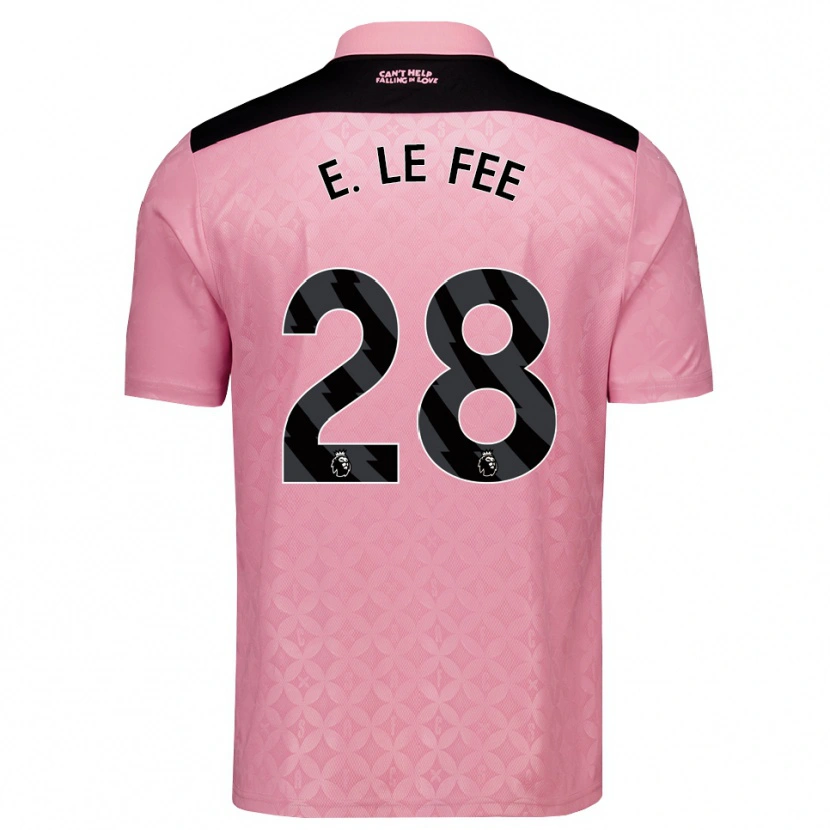 Danxen Kinderen Enzo Le Fée #28 Lichtroze Zwart Uitshirt Uittenue 2026/27 T-Shirt België