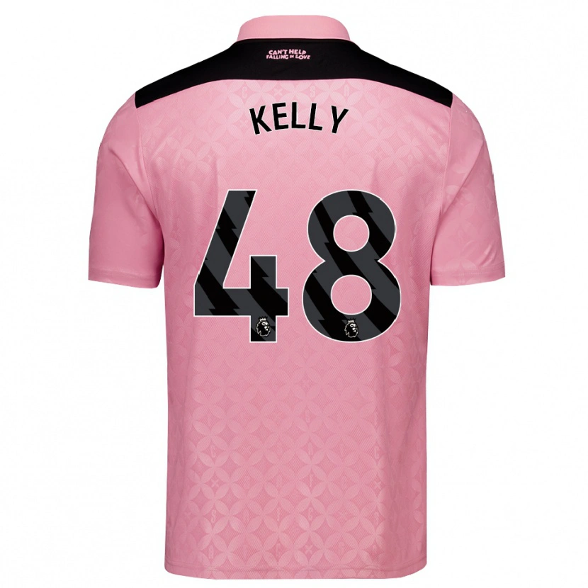 Danxen Kinderen Caden Kelly #48 Lichtroze Zwart Uitshirt Uittenue 2026/27 T-Shirt België