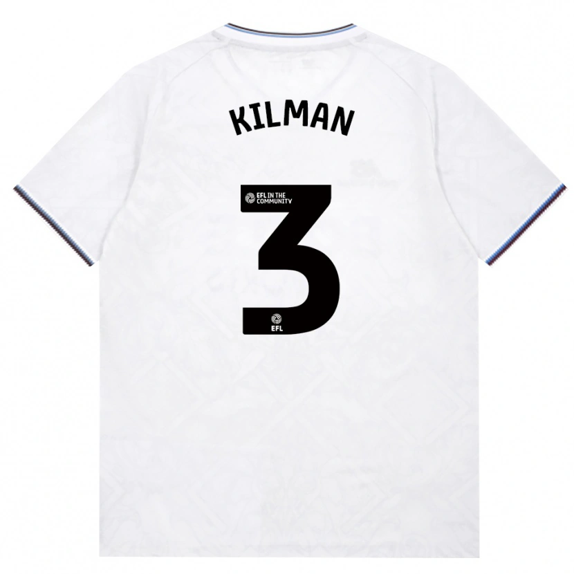 Danxen Kinderen Maximilian Kilman #3 Bordeaux Wit Uitshirt Uittenue 2026/27 T-Shirt België