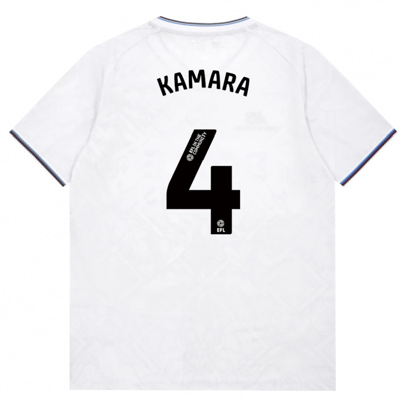 Danxen Kinderen Aaron Kamara #4 Bordeaux Wit Uitshirt Uittenue 2026/27 T-Shirt België