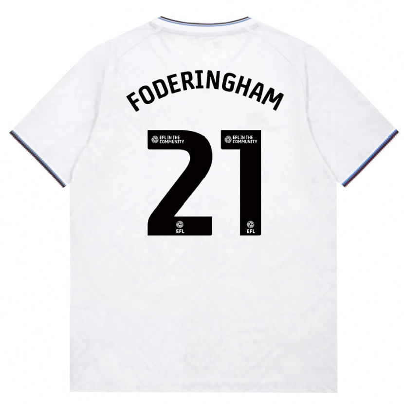 Danxen Kinderen Wes Foderingham #21 Bordeaux Wit Uitshirt Uittenue 2026/27 T-Shirt België