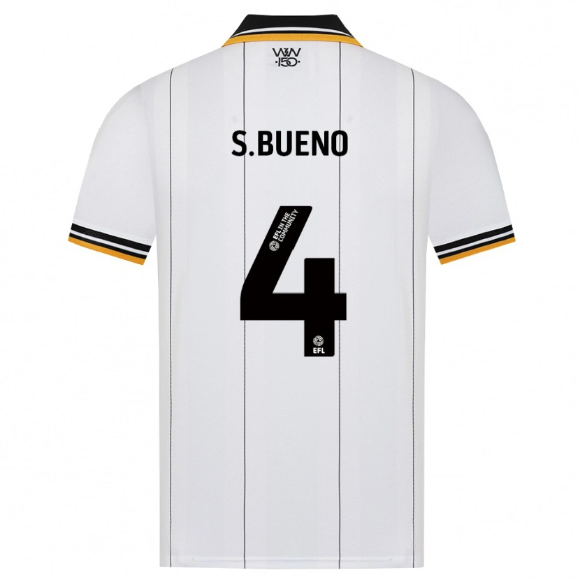 Danxen Kinderen Santiago Bueno #4 Oranje Wit Zwart Uitshirt Uittenue 2026/27 T-Shirt België