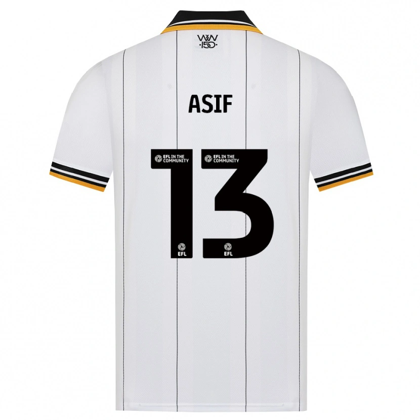 Danxen Kinderen Dawood Asif #13 Oranje Wit Zwart Uitshirt Uittenue 2026/27 T-Shirt België