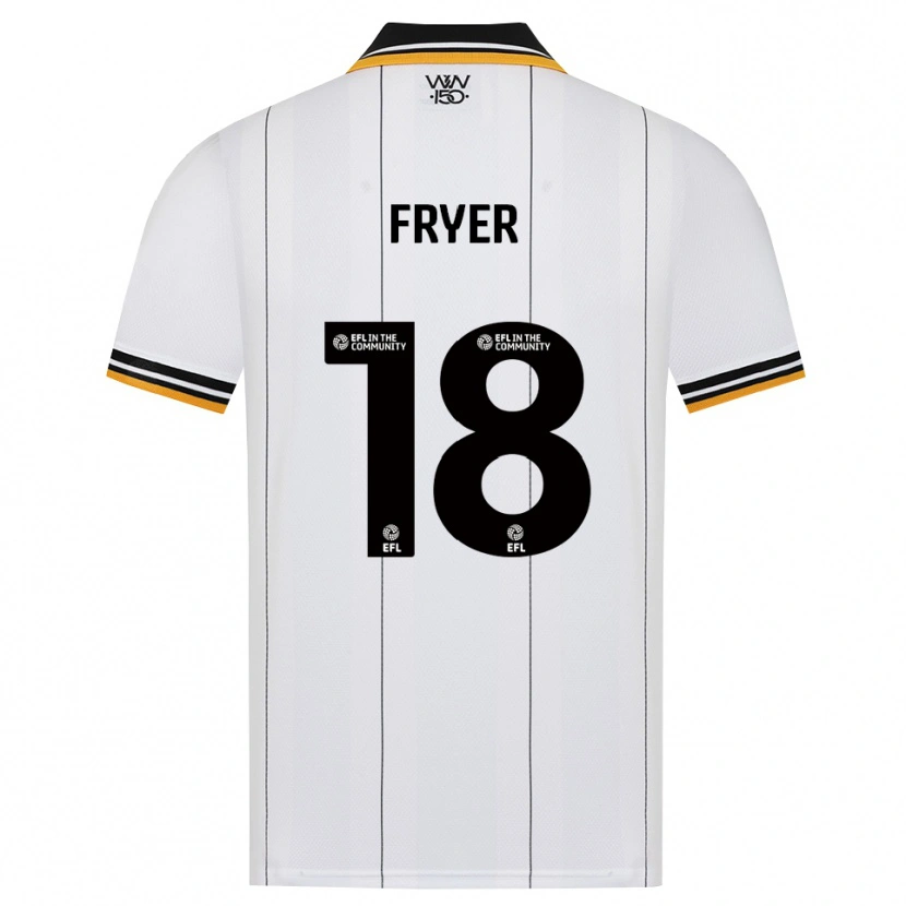 Danxen Kinderen Hannah Fryer #18 Oranje Wit Zwart Uitshirt Uittenue 2026/27 T-Shirt België