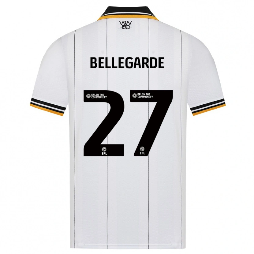 Danxen Kinderen Jean-Ricner Bellegarde #27 Oranje Wit Zwart Uitshirt Uittenue 2026/27 T-Shirt België