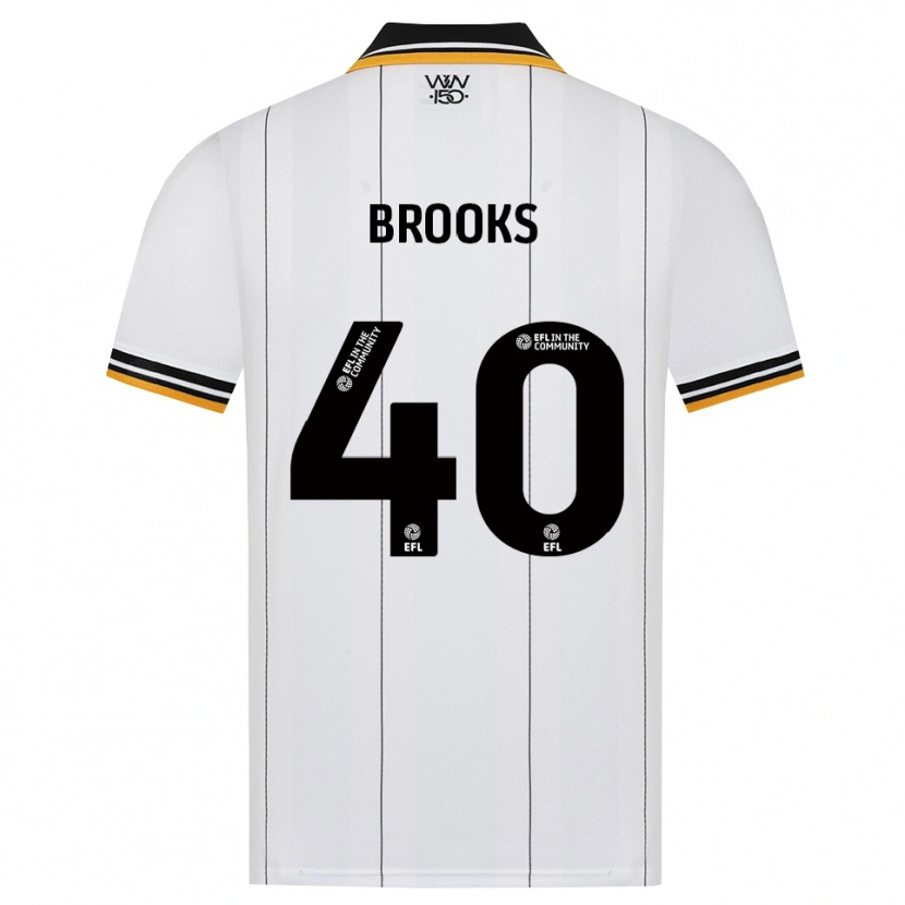 Danxen Kinderen Alfie Brooks #40 Oranje Wit Zwart Uitshirt Uittenue 2026/27 T-Shirt België