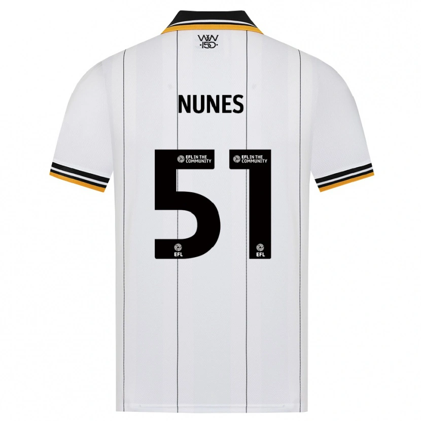 Danxen Kinderen Grazi Nunes #51 Oranje Wit Zwart Uitshirt Uittenue 2026/27 T-Shirt België