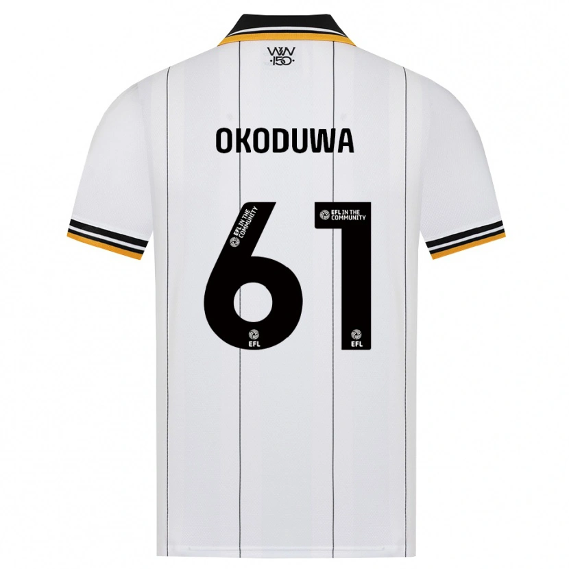 Danxen Kinderen Wesley Okoduwa #61 Oranje Wit Zwart Uitshirt Uittenue 2026/27 T-Shirt België