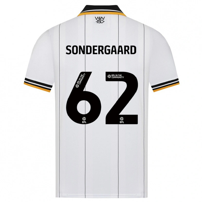 Danxen Kinderen Andreas Sondergaard #62 Oranje Wit Zwart Uitshirt Uittenue 2026/27 T-Shirt België