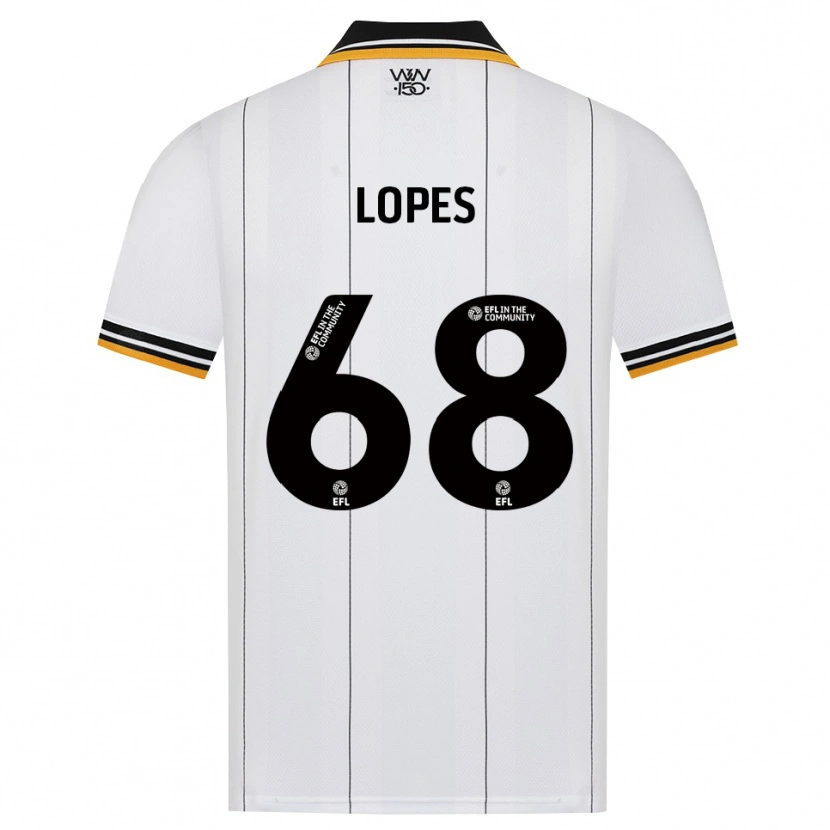 Danxen Kinderen Leo Lopes #68 Oranje Wit Zwart Uitshirt Uittenue 2026/27 T-Shirt België