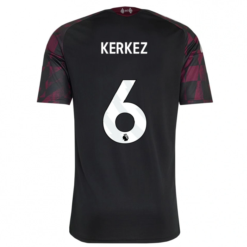 Danxen Kinderen Milos Kerkez #6 Zwart Wit Paars Thuisshirt Derde Tenue 2026/27 T-Shirt België