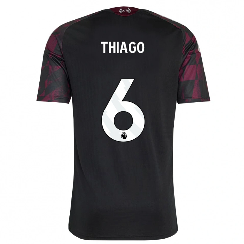 Danxen Kinderen Thiago #6 Zwart Wit Paars Thuisshirt Derde Tenue 2026/27 T-Shirt België
