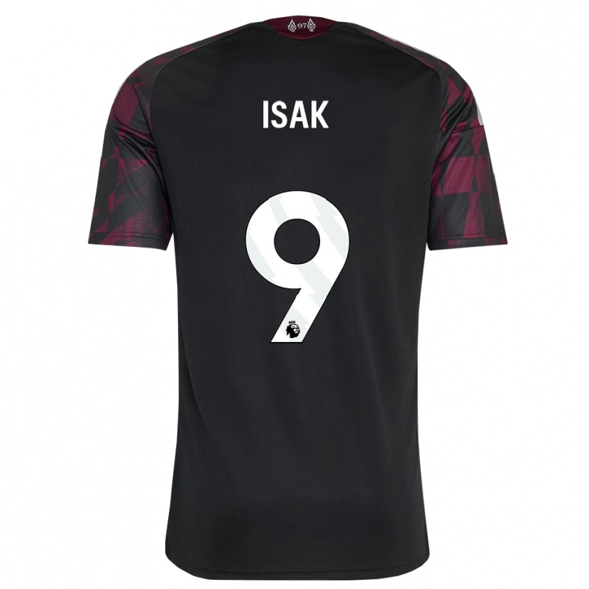 Danxen Kinderen Alexander Isak #9 Zwart Wit Paars Thuisshirt Derde Tenue 2026/27 T-Shirt België