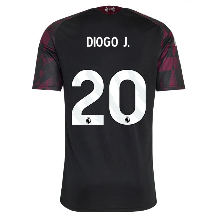Danxen Kinderen Diogo Jota #20 Zwart Wit Paars Thuisshirt Derde Tenue 2026/27 T-Shirt België
