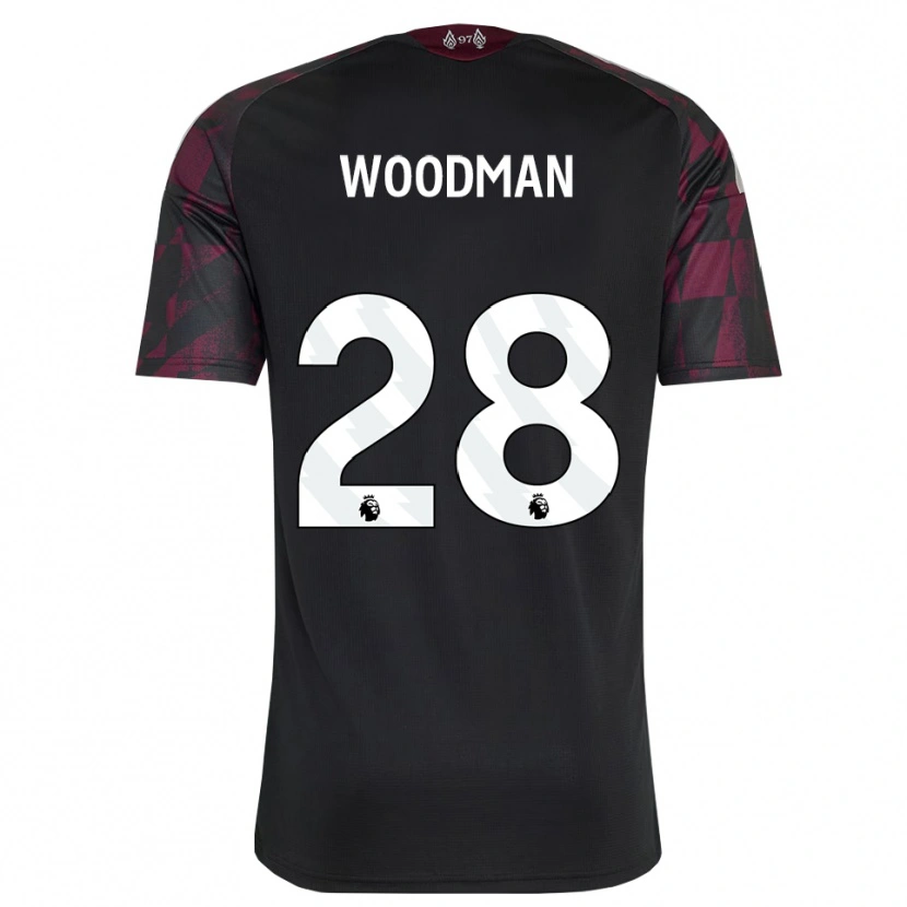 Danxen Kinderen Freddie Woodman #28 Zwart Wit Paars Thuisshirt Derde Tenue 2026/27 T-Shirt België