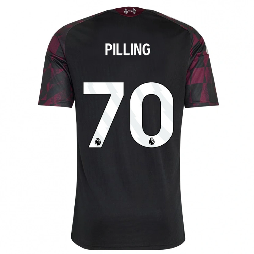 Danxen Kinderen Tommy Pilling #70 Zwart Wit Paars Thuisshirt Derde Tenue 2026/27 T-Shirt België