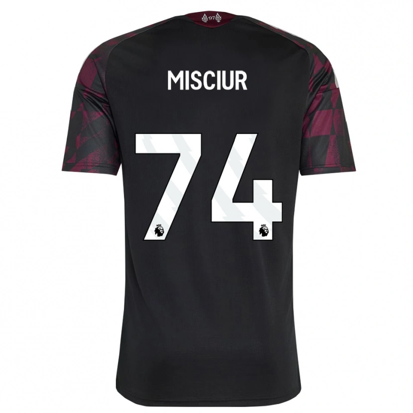 Danxen Kinderen Kornel Misciur #74 Zwart Wit Paars Thuisshirt Derde Tenue 2026/27 T-Shirt België