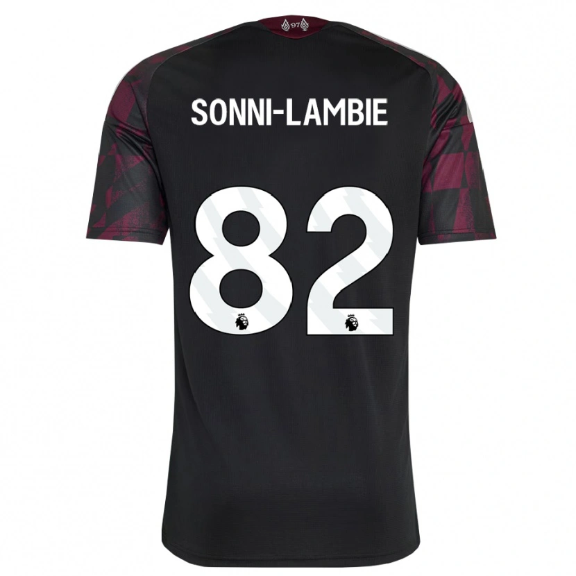 Danxen Kinderen Joshua Sonni-Lambie #82 Zwart Wit Paars Thuisshirt Derde Tenue 2026/27 T-Shirt België