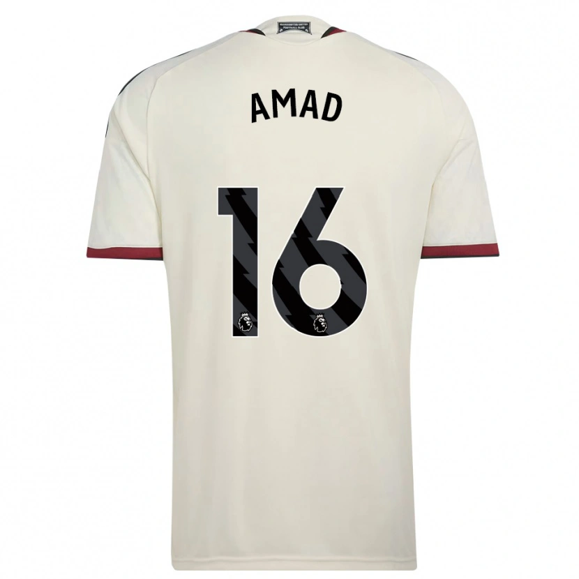 Danxen Kinderen Amad Diallo #16 Beige Zwart Rood Thuisshirt Derde Tenue 2026/27 T-Shirt België