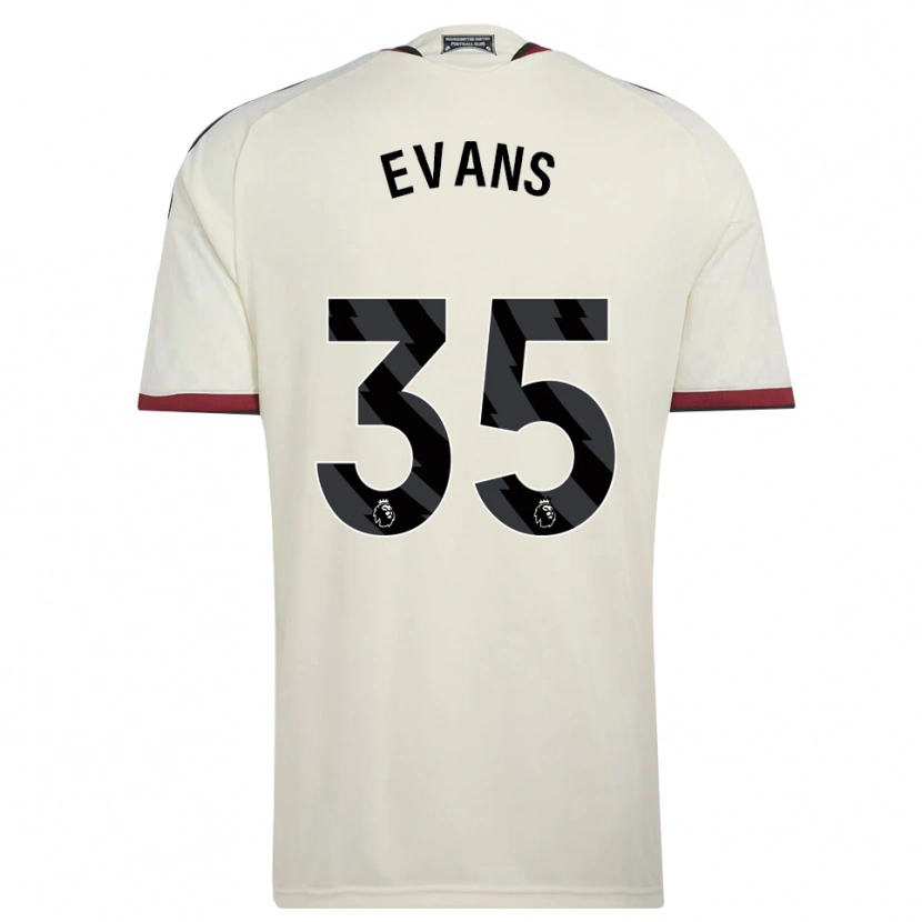 Danxen Kinderen Jonny Evans #35 Beige Zwart Rood Thuisshirt Derde Tenue 2026/27 T-Shirt België