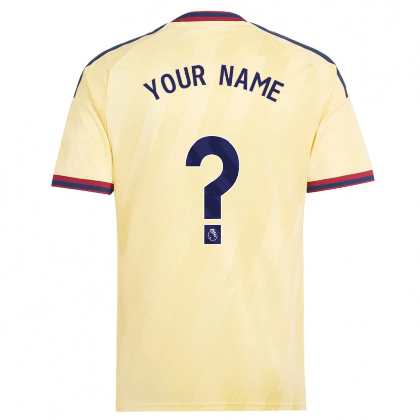 Danxen Kinderen Uw Naam #0 Licht Geel Middernachtblauw Thuisshirt Derde Tenue 2026/27 T-Shirt België