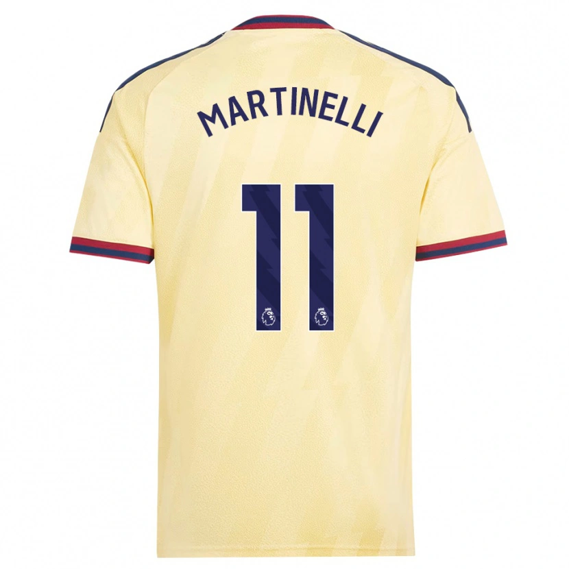 Danxen Kinderen Gabriel Martinelli #11 Licht Geel Middernachtblauw Thuisshirt Derde Tenue 2026/27 T-Shirt België
