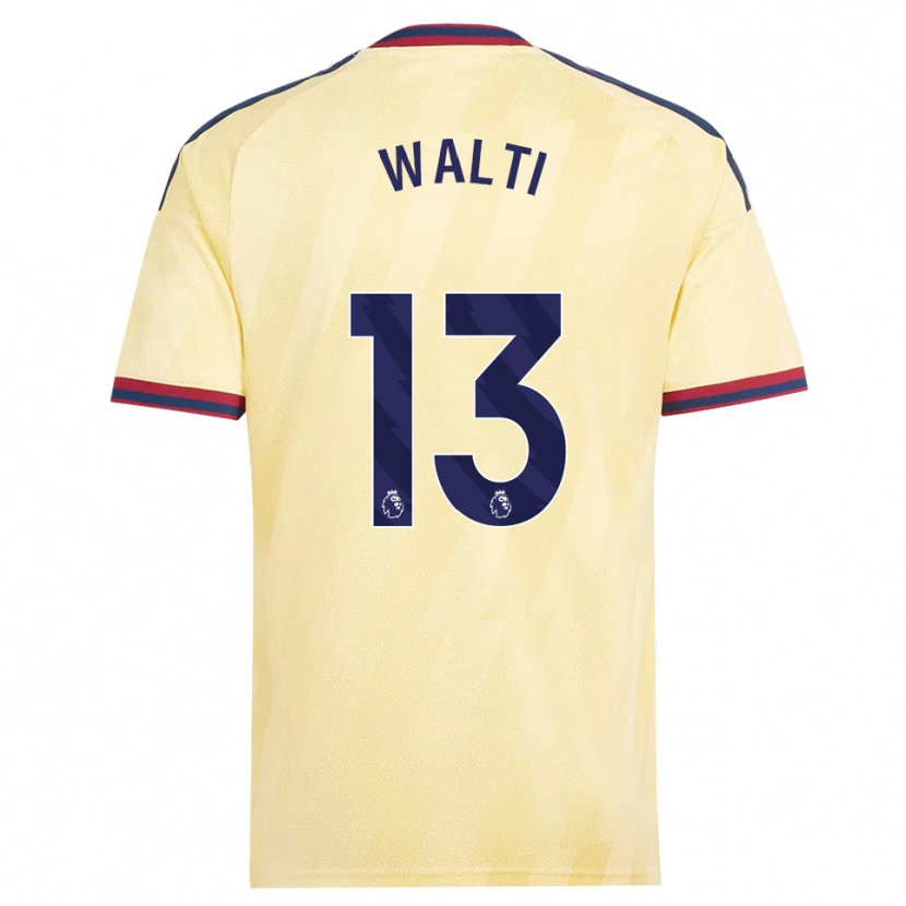 Danxen Kinderen Lia Walti #13 Licht Geel Middernachtblauw Thuisshirt Derde Tenue 2026/27 T-Shirt België