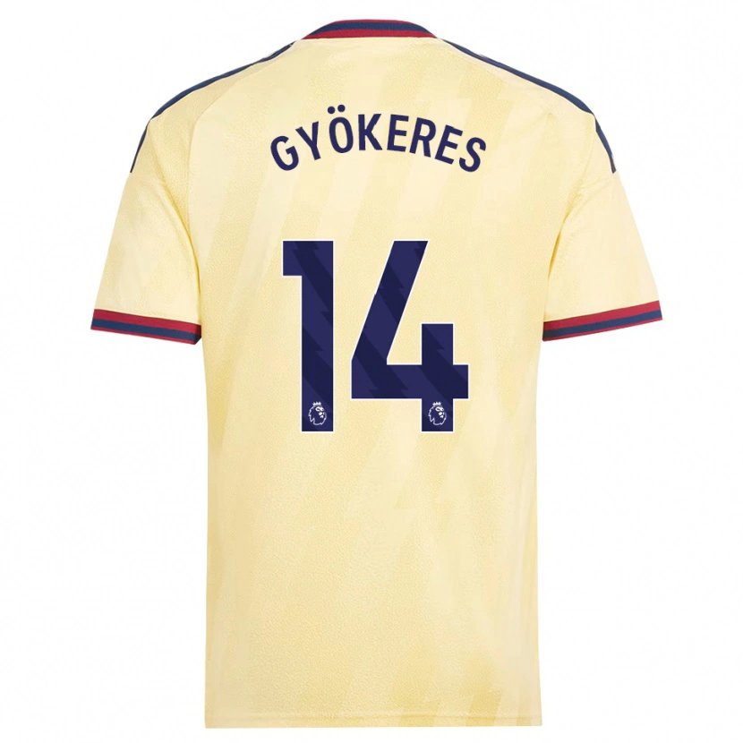 Danxen Kinderen Viktor Gyökeres #14 Licht Geel Middernachtblauw Thuisshirt Derde Tenue 2026/27 T-Shirt België
