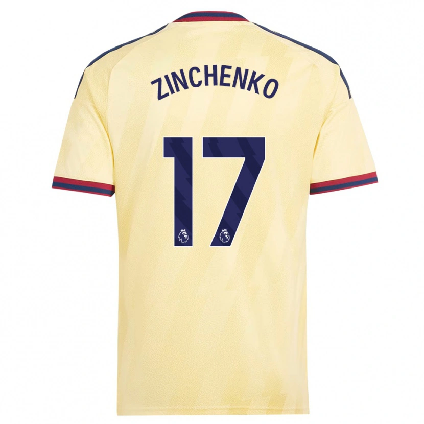 Danxen Kinderen Oleksandr Zinchenko #17 Licht Geel Middernachtblauw Thuisshirt Derde Tenue 2026/27 T-Shirt België