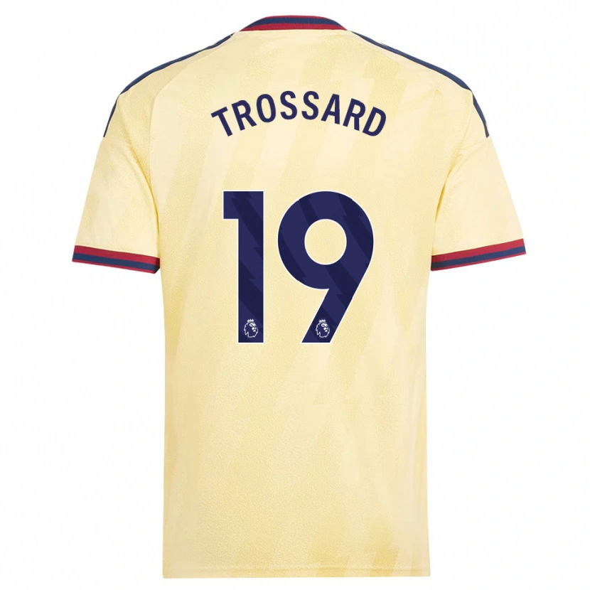 Danxen Kinderen Leandro Trossard #19 Licht Geel Middernachtblauw Thuisshirt Derde Tenue 2026/27 T-Shirt België