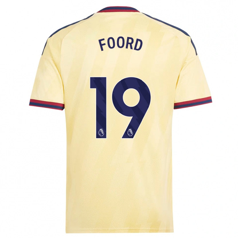 Danxen Kinderen Caitlin Foord #19 Licht Geel Middernachtblauw Thuisshirt Derde Tenue 2026/27 T-Shirt België