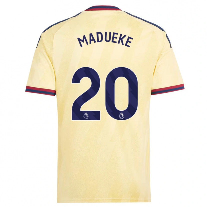 Danxen Kinderen Noni Madueke #20 Licht Geel Middernachtblauw Thuisshirt Derde Tenue 2026/27 T-Shirt België