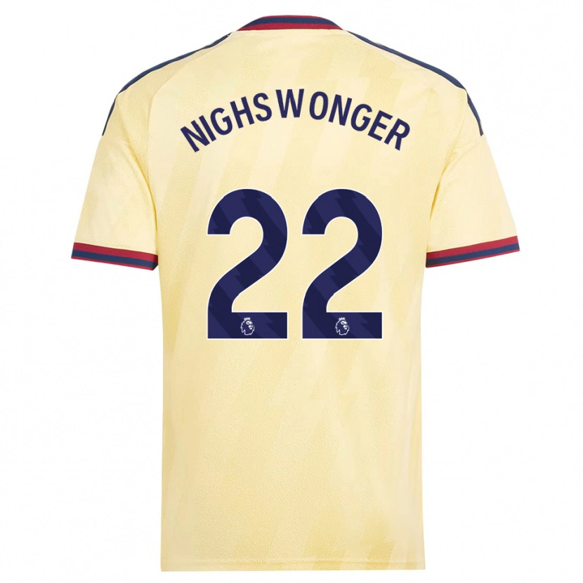 Danxen Kinderen Jenna Nighswonger #22 Licht Geel Middernachtblauw Thuisshirt Derde Tenue 2026/27 T-Shirt België