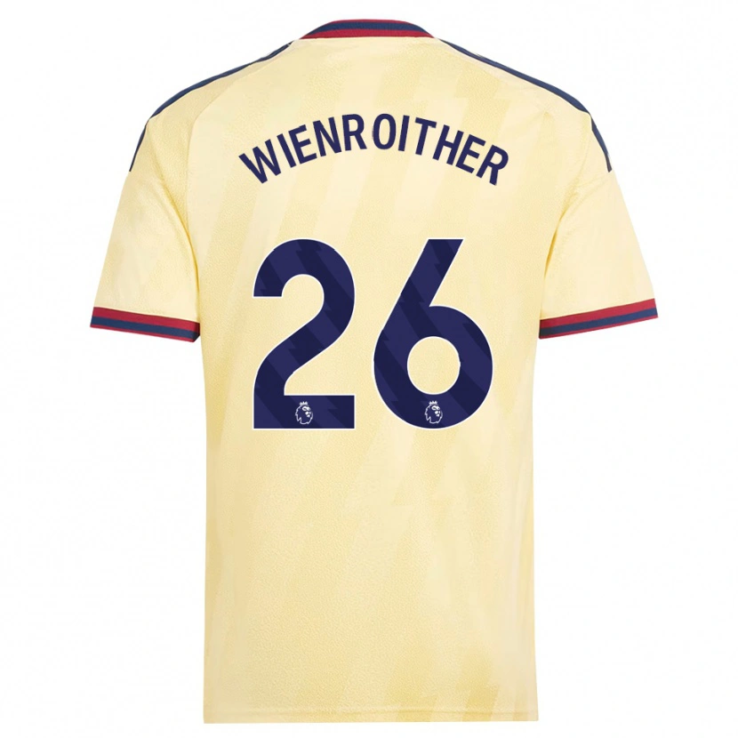 Danxen Kinderen Laura Wienroither #26 Licht Geel Middernachtblauw Thuisshirt Derde Tenue 2026/27 T-Shirt België