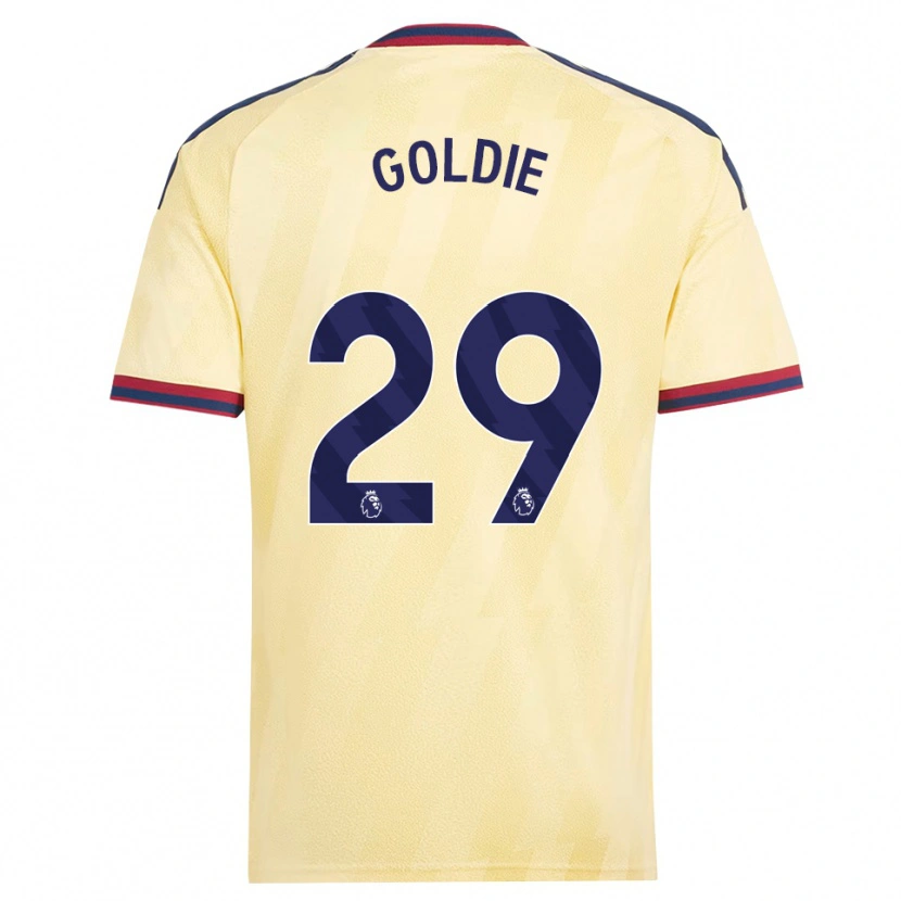 Danxen Kinderen Teyah Goldie #29 Licht Geel Middernachtblauw Thuisshirt Derde Tenue 2026/27 T-Shirt België