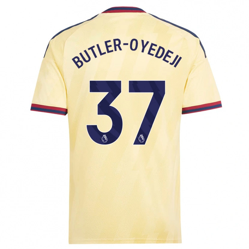 Danxen Kinderen Nathan Butler-Oyedeji #37 Licht Geel Middernachtblauw Thuisshirt Derde Tenue 2026/27 T-Shirt België